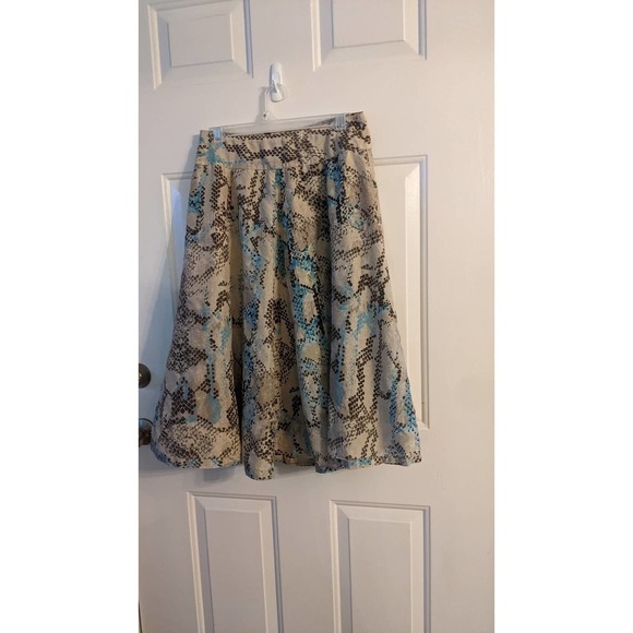 Coldwater Creek Silk Blend Midi Skirt Petite Small - Picture 1 of 9
